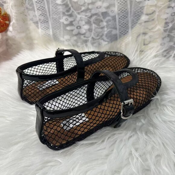 Black Mesh Women's Shoes - Picture 3 of 7